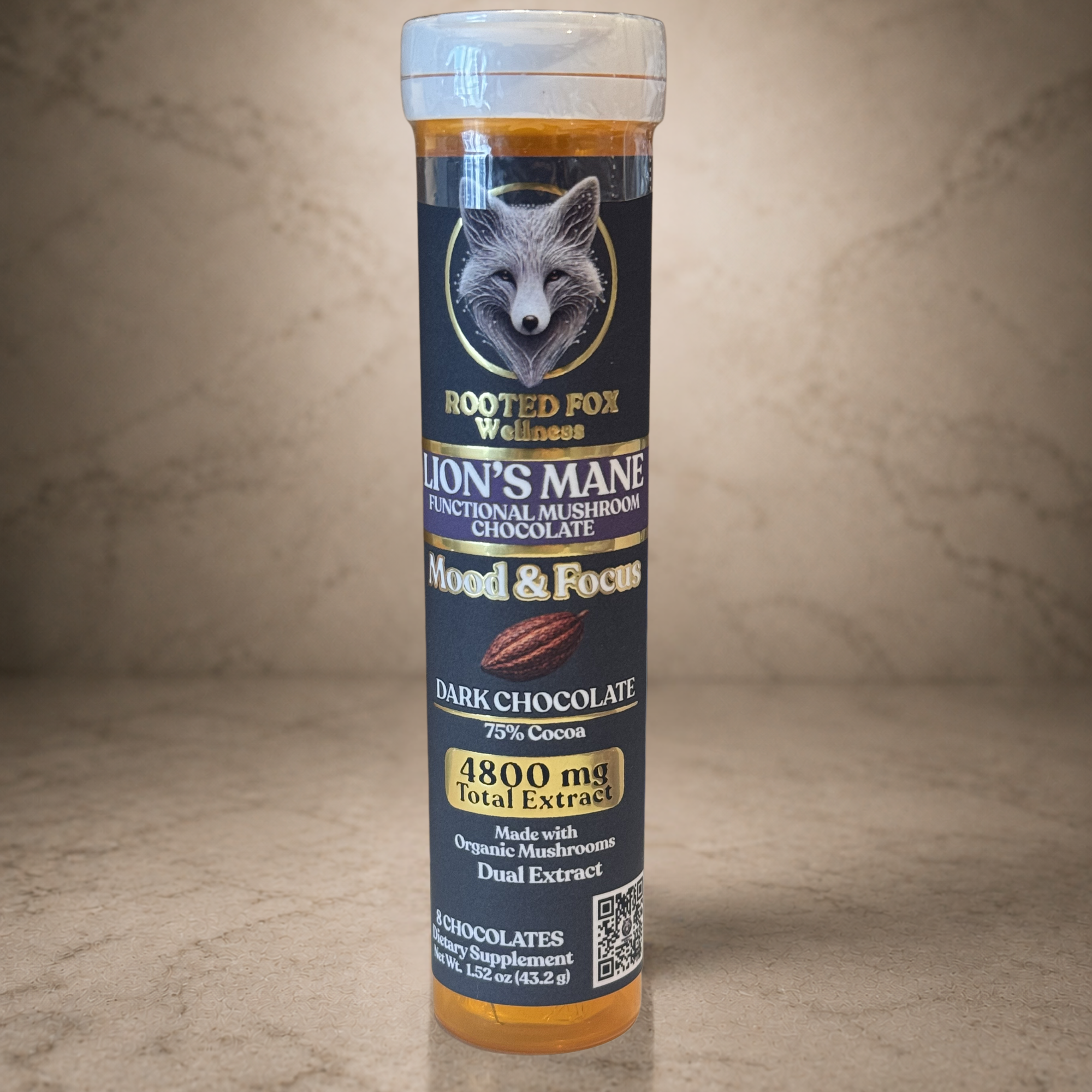 Lion's Mane Functional Chocolate - Dark