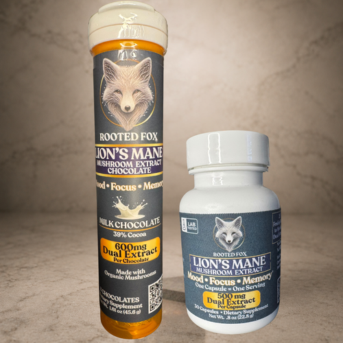 Lion's Mane Extract Bundle- Milk Chocolate and Capsules