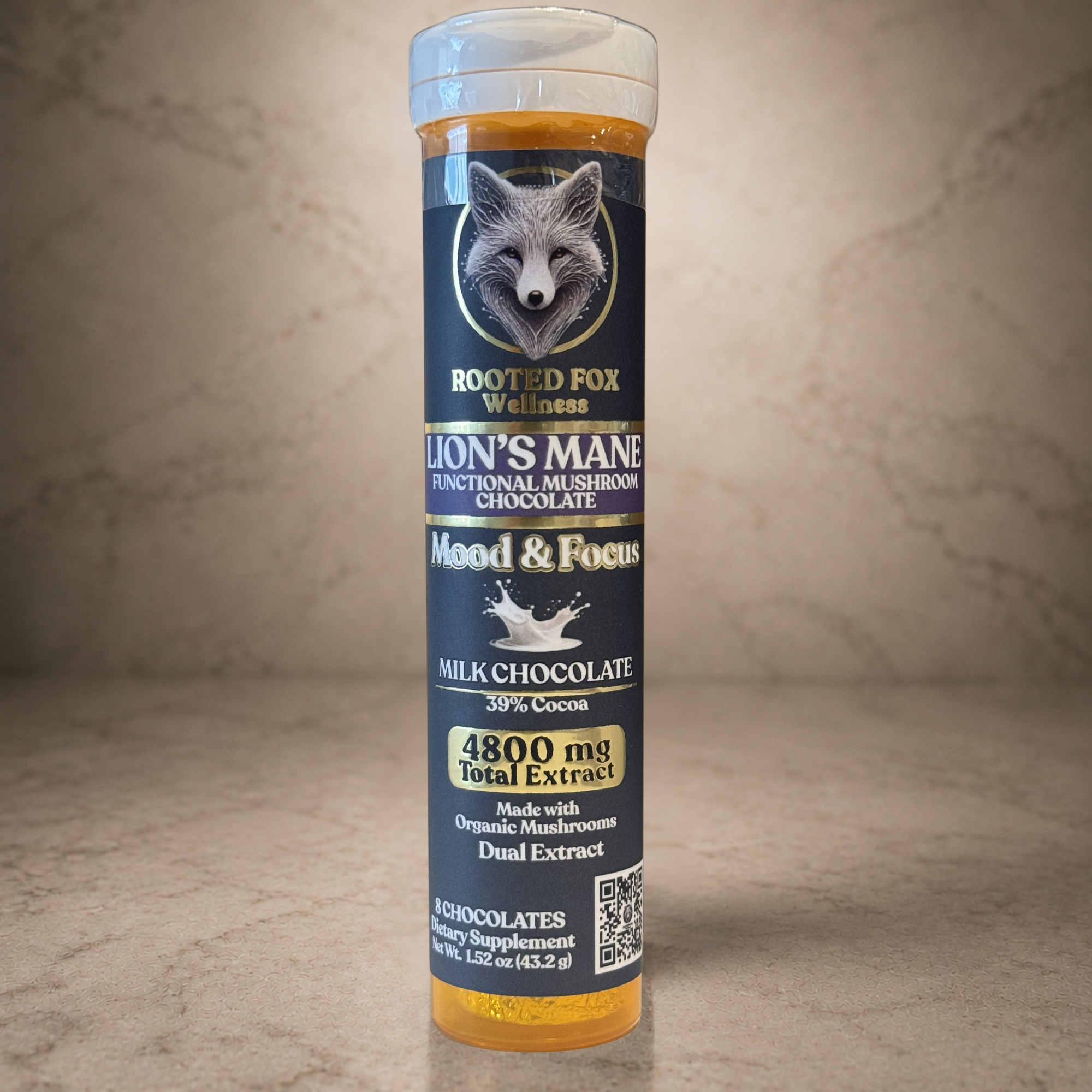 Lion's Mane Functional Chocolate - Milk